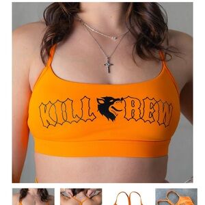 Kill Crew Orange Sports Bra